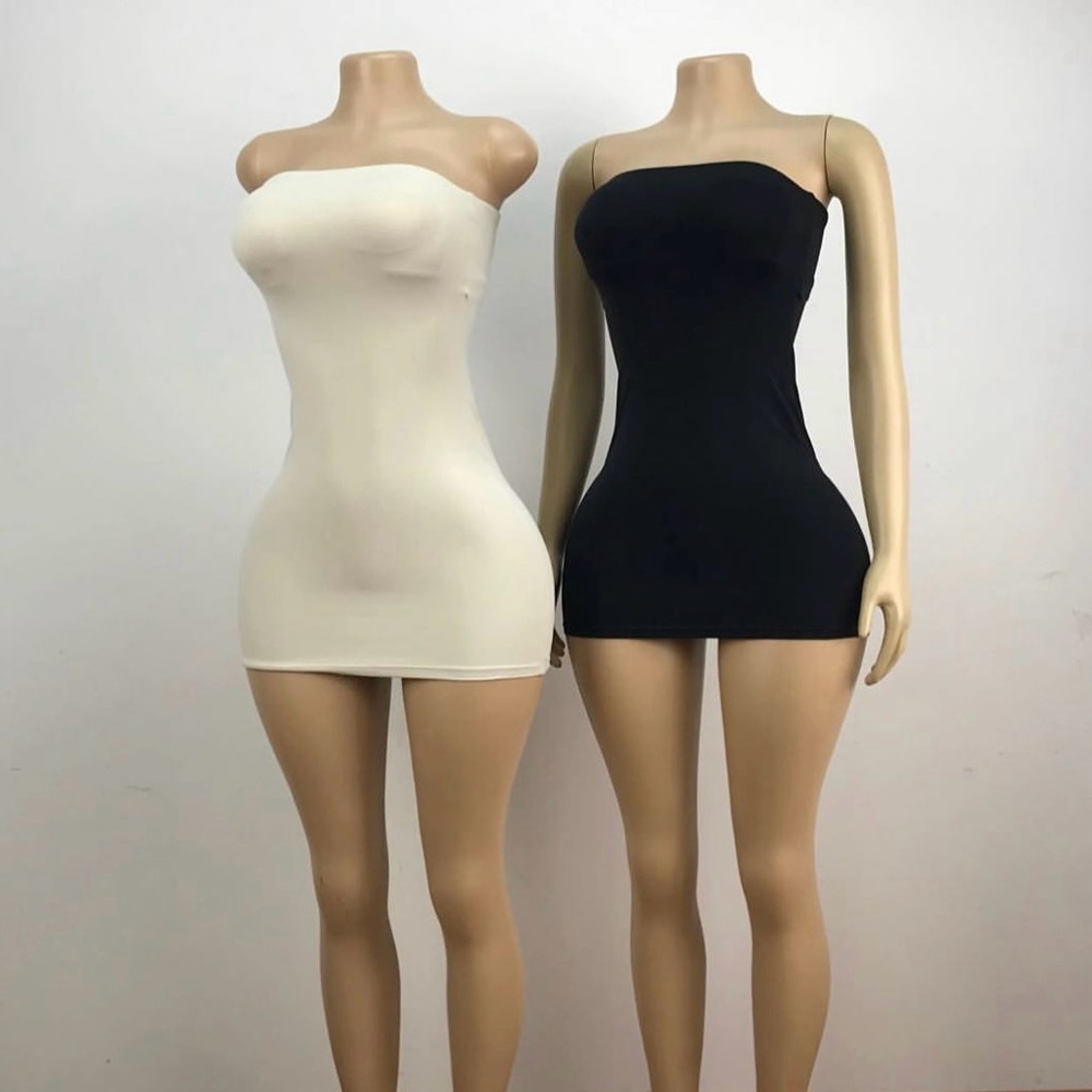 Black Strapless Mini Dresses